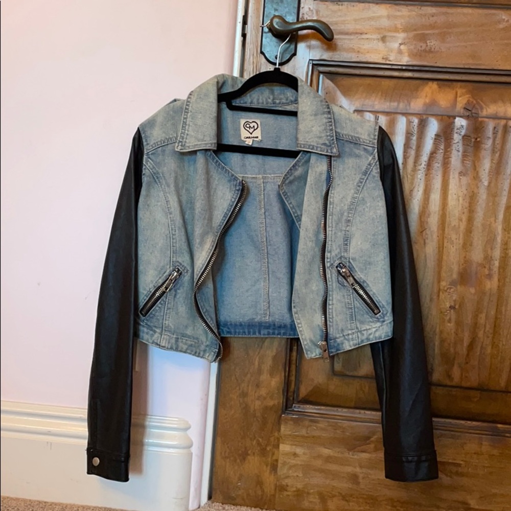 Jean and Leather Jacket